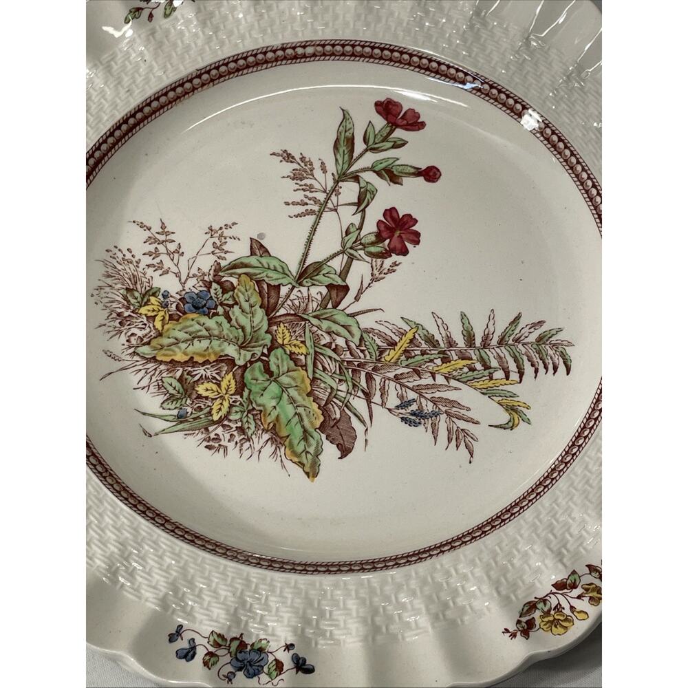 Set Of 4 Copeland Spode Rosalie Dinner Plates 10 1/2" - Picture 2 of 9